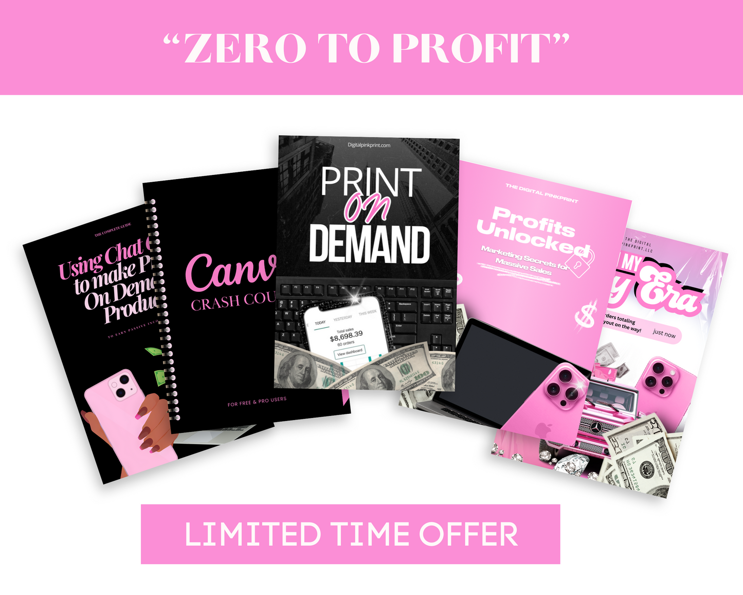 "Zero to Profit" The Ultimate Print on Demand Bundle
