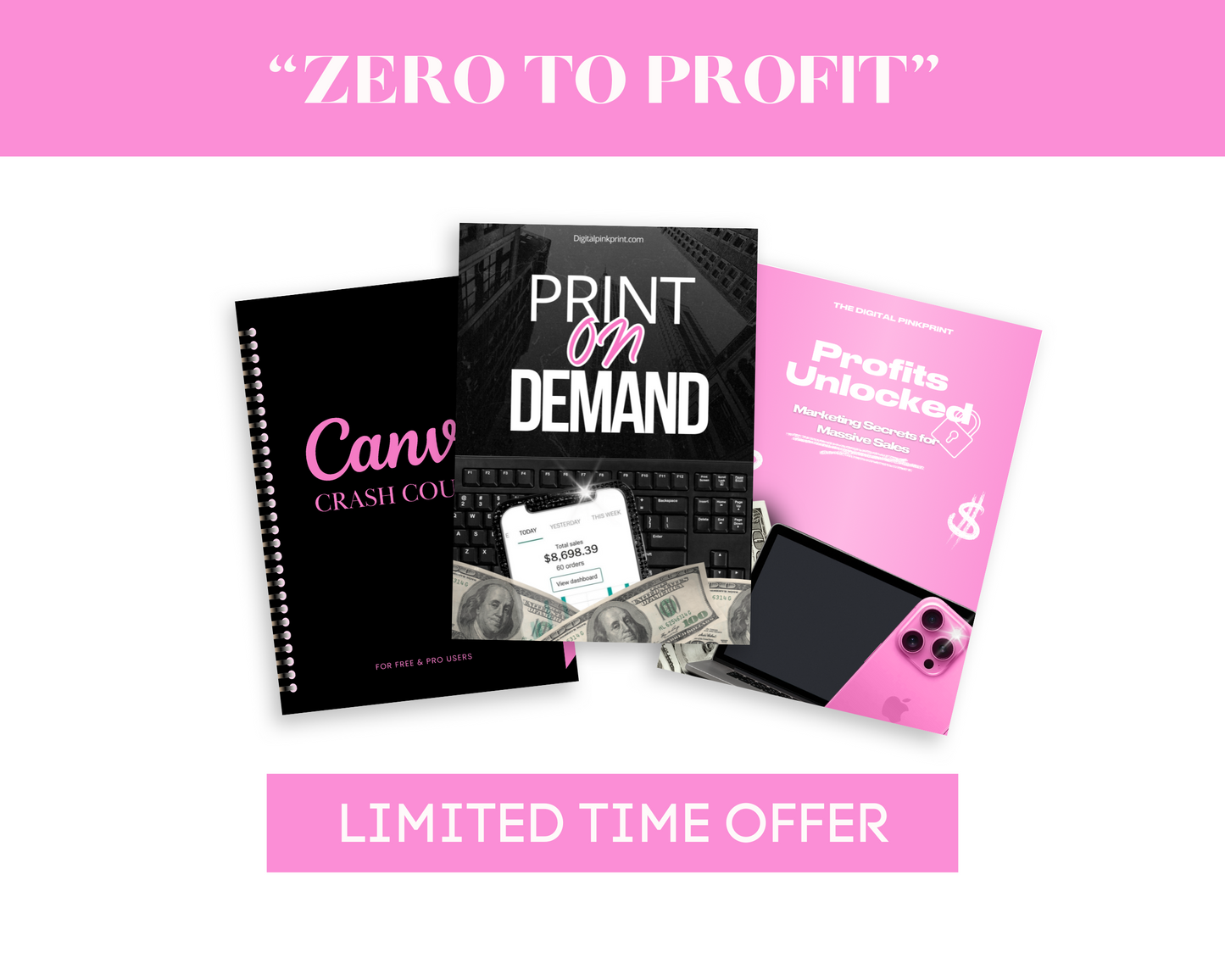 "Zero to Profit" The Ultimate Print on Demand Bundle